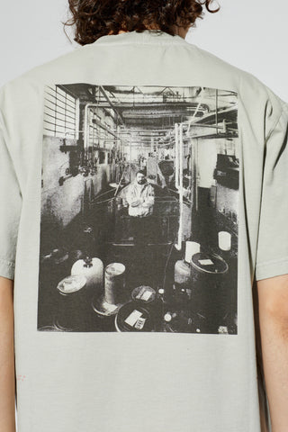 Stone Island GREY T-shirt with printed logo 5