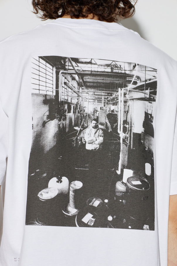 Stone Island WHITE T-shirt with printed logo 5