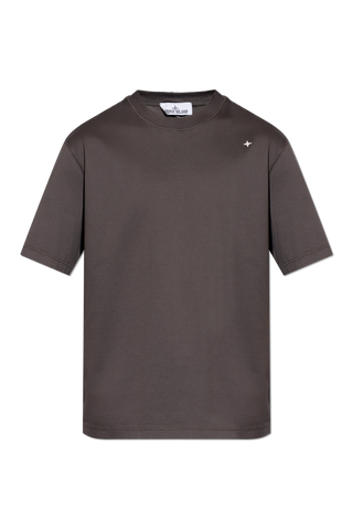 Stone Island GREY T-shirt with embroidered logo 1