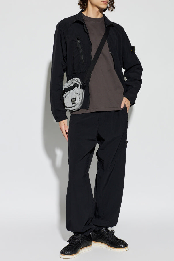 Stone Island GREY T-shirt with embroidered logo 2