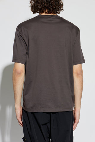 Stone Island GREY T-shirt with embroidered logo 4