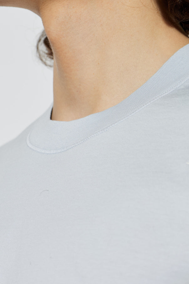 Stone Island light blue T-shirt with embroidered logo 5