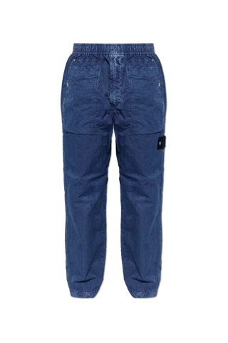 Stone Island NAVY BLUE Loose fit trousers 1