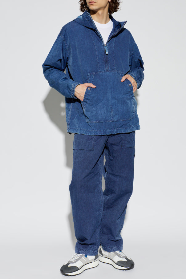 Stone Island NAVY BLUE Loose fit trousers 2