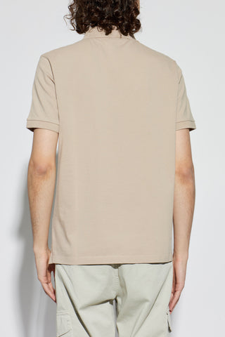 Stone Island beige Polo shirt with logo patch 4