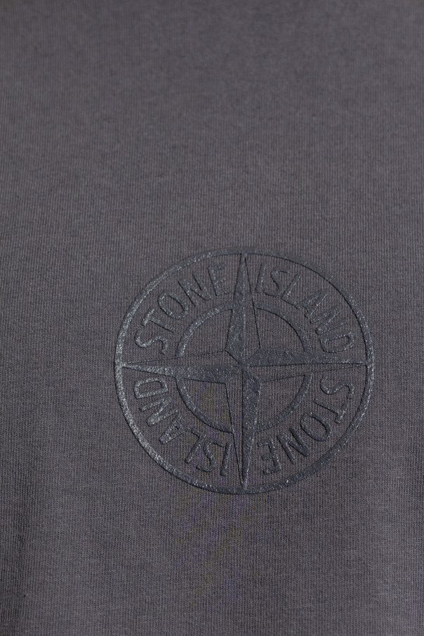 Stone Island GREY T-shirt with logo 5