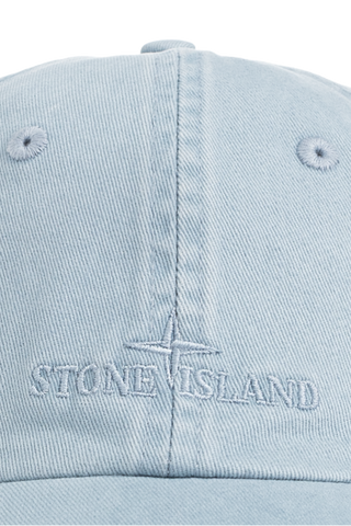 Stone Island light blue Cap with logo 4