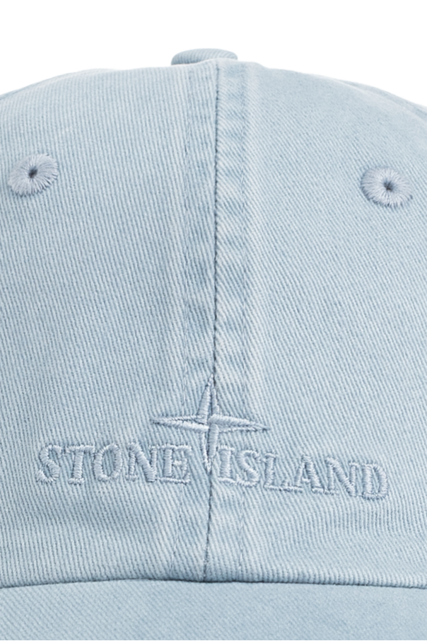 Stone Island light blue Cap with logo 4