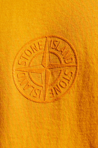 Stone Island ORANGE T-shirt with logo 5