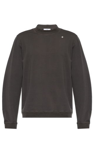 Stone Island GREY Sweatshirt with embroidered logo 1