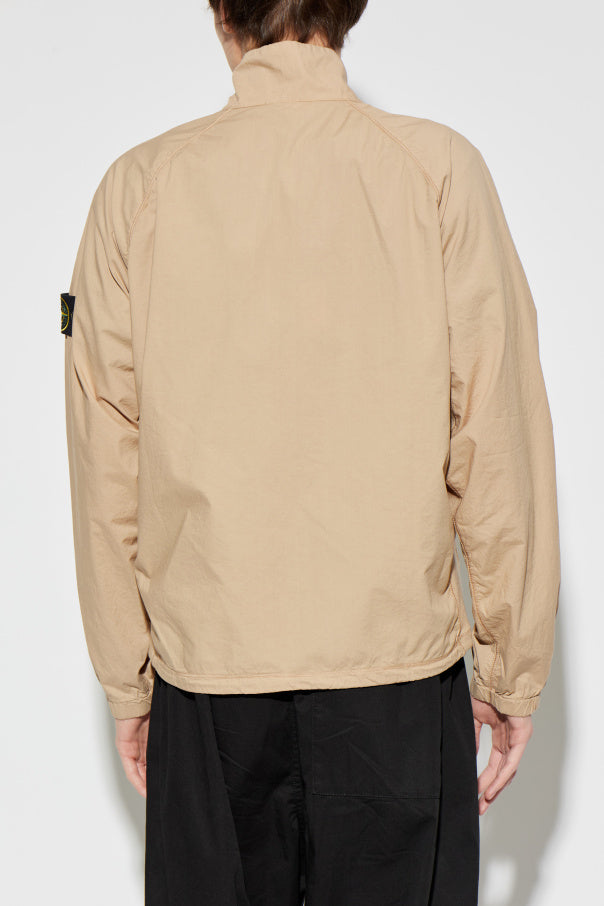 Stone Island beige Sweatshirt with a stand-up collar 4