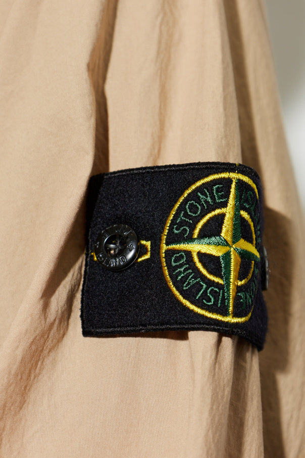 Stone Island beige Sweatshirt with a stand-up collar 5