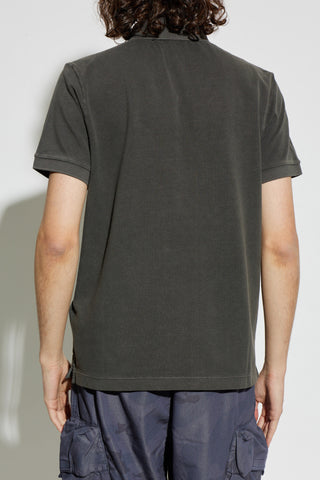 Stone Island BROWN Polo with logo patch 4
