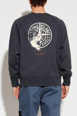 Stone Island NAVY BLUE Sweatshirt with logo 4