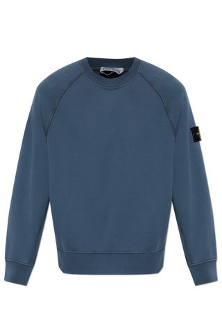 Stone Island BLUE Sweatshirt with logo patch 1