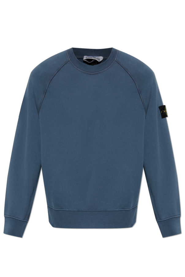 Stone Island BLUE Sweatshirt with logo patch 1