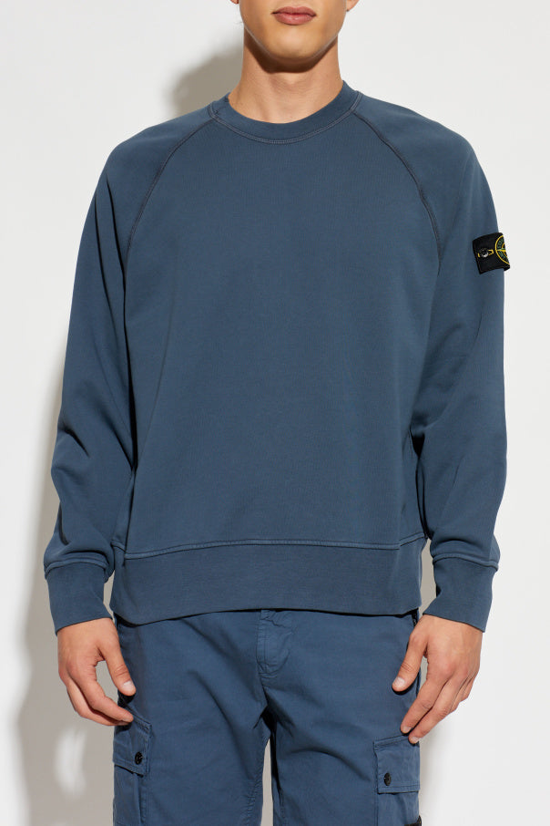 Stone Island BLUE Sweatshirt with logo patch 3