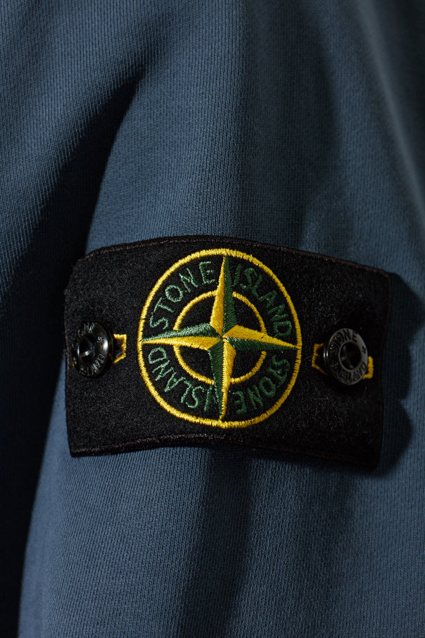 Stone Island BLUE Sweatshirt with logo patch 5
