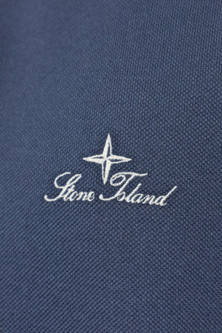 Stone Island NAVY BLUE Polo with logo 5