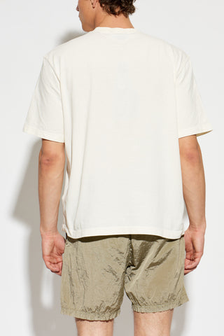 Stone Island cream T-shirt with logo 4