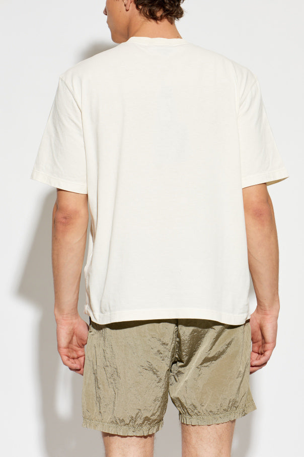 Stone Island cream T-shirt with logo 4