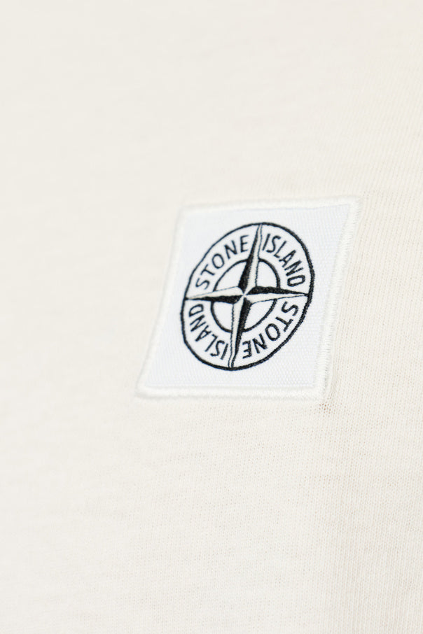 Stone Island cream T-shirt with logo 5