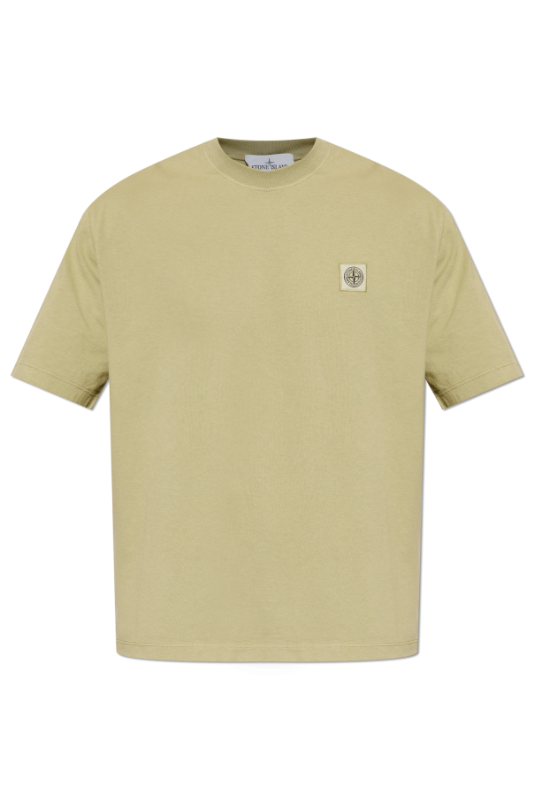 Stone Island GREEN T-shirt with logo 1