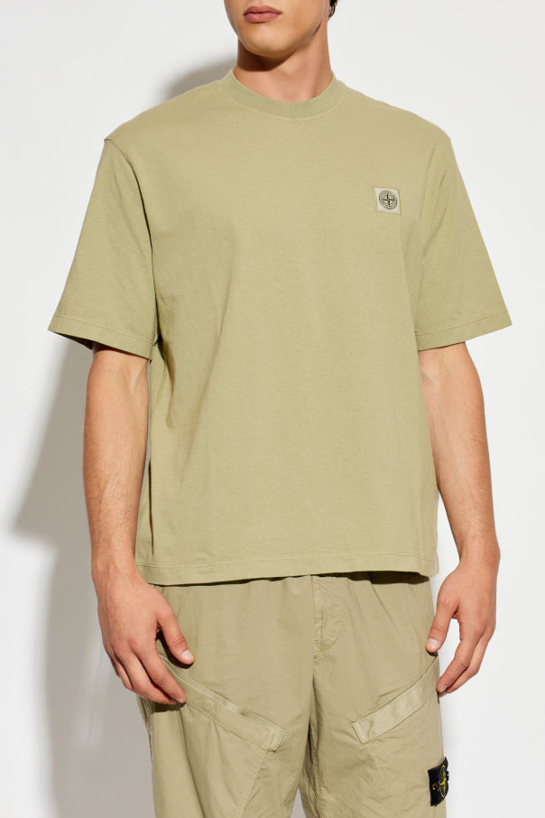 Stone Island GREEN T-shirt with logo 3