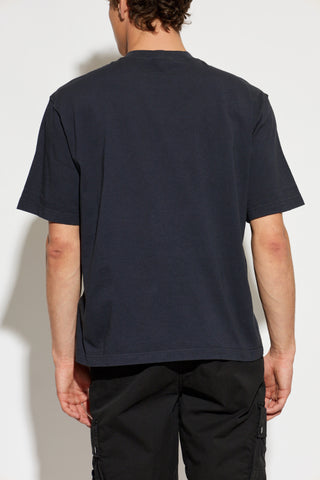 Stone Island NAVY BLUE T-shirt with logo 4