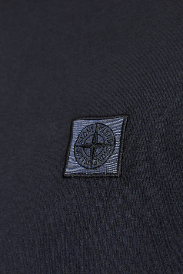 Stone Island NAVY BLUE T-shirt with logo 5