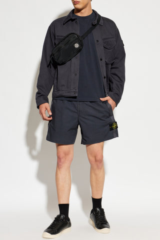 Stone Island NAVY BLUE T-shirt with logo 2