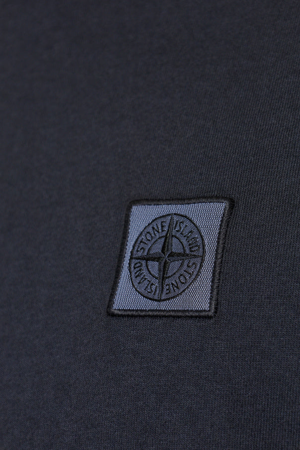 Stone Island NAVY BLUE T-shirt with logo 5