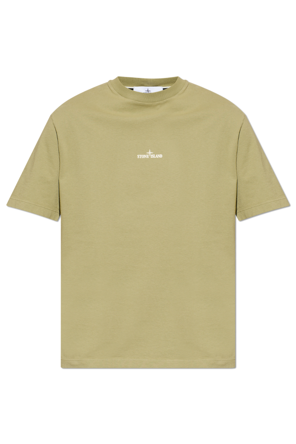 Stone Island GREEN T-shirt with logo 1