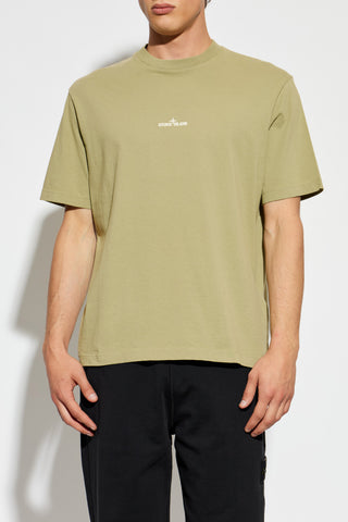 Stone Island GREEN T-shirt with logo 3