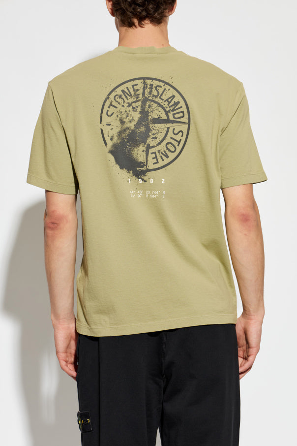 Stone Island GREEN T-shirt with logo 4
