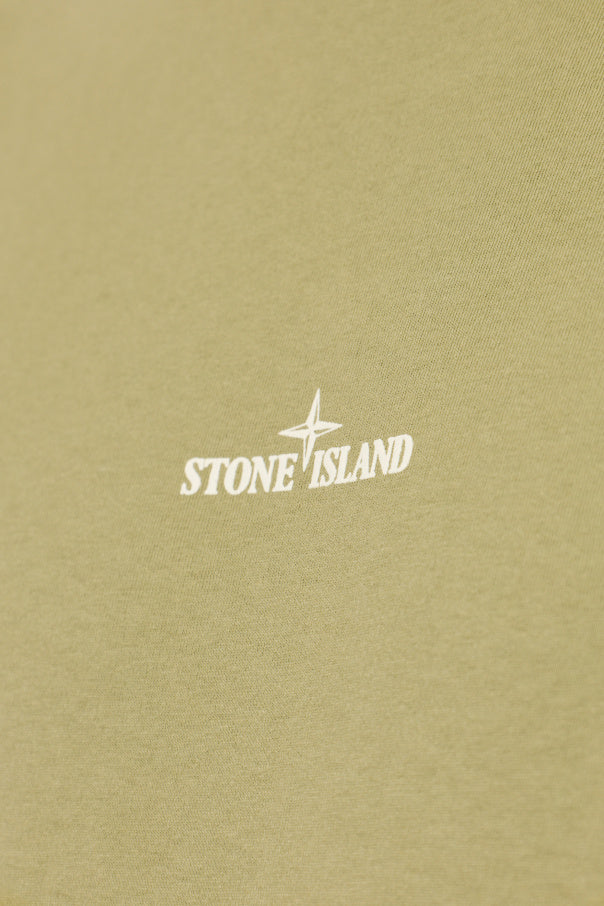Stone Island GREEN T-shirt with logo 5
