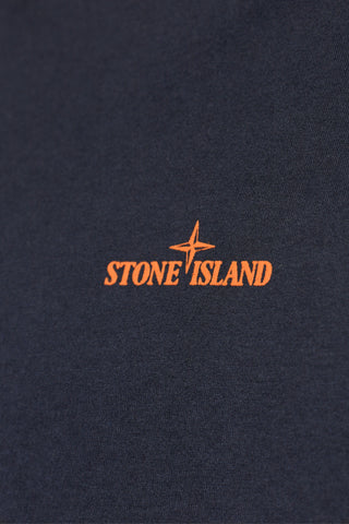Stone Island NAVY BLUE T-shirt with logo 5
