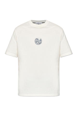 Stone Island cream T-shirt with logo 1