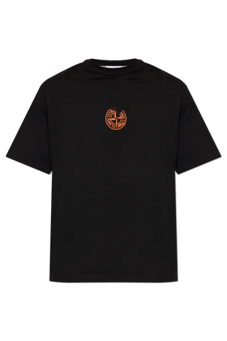 Stone Island BLACK T-shirt with logo 1