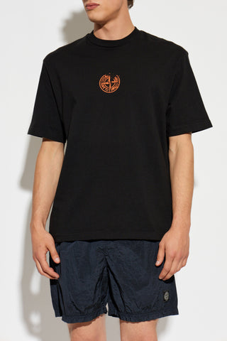 Stone Island BLACK T-shirt with logo 3