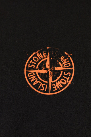 Stone Island BLACK T-shirt with logo 5