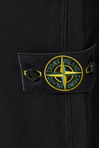 Stone Island BLACK Sweatpants with logo patch 5