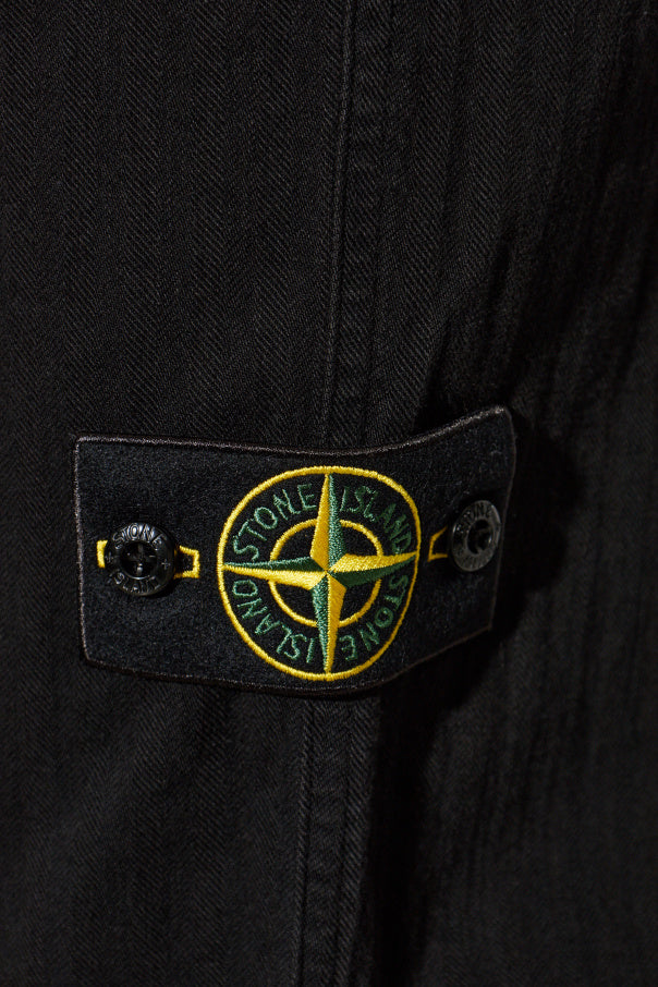Stone Island BLACK Jeans with logo patch 5