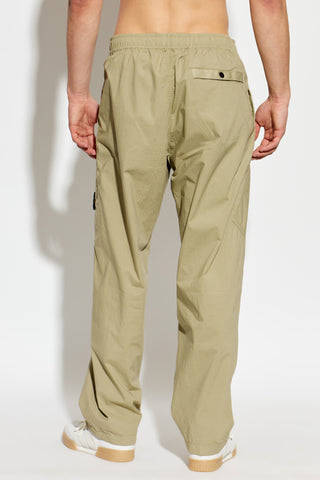 Stone Island GREEN Trousers with logo patch 4