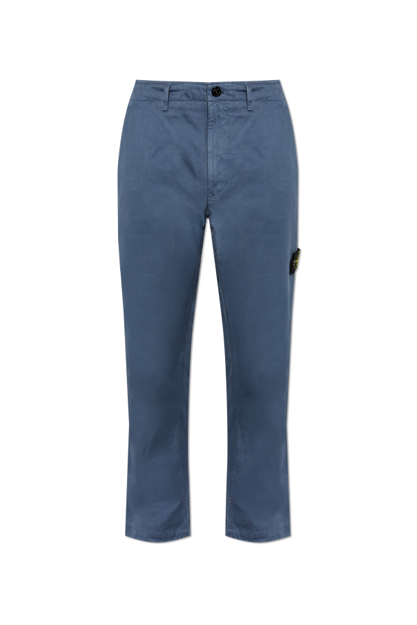 Stone Island BLUE Jeans with logo patch 1